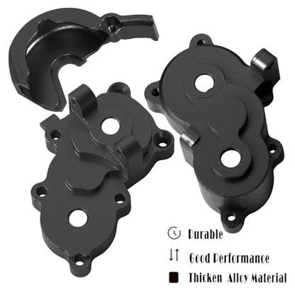 Center Gearbox Transmission Case Upgrades Part for 1/16 E-Revo/Mini Slash/Mini Summit,Aluminum Gearbox Differential Housings Hops Up,Black - color: Black/(for E-revo)