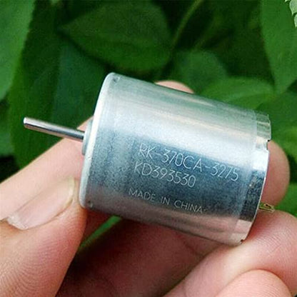 Lcuihua-dc Motor Toy Boat Car Tool Model Motor, 27300RPM DC 5V-12V, Micro Mini 370 Electric Motor, 6V 9V Carbon Brush Large Torque High Speed