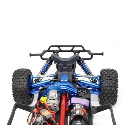 RC Car Rod Linkage Compatible with Arrma for Senton for Granite 4X4 1/10 RC Crawler Parts Metal Adjustable Tie Rods Turnbuckles Toe Links Linkage Set(Blue) - color: Blue