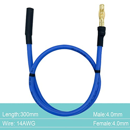 6PCS 4.0mm Banana Gold Bullet Connector Extension Cable for RC Brushless Motor ESC Extension Cable Wire RC Car Boat Parts