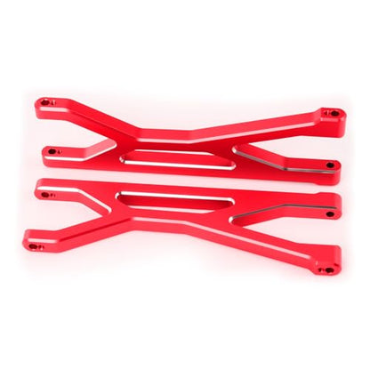 Aluminum Front Upper Lower Swing Arm Set & Rear Lower Suspension Arm for RC 1/5 X-Maxx (Red) - color: Red