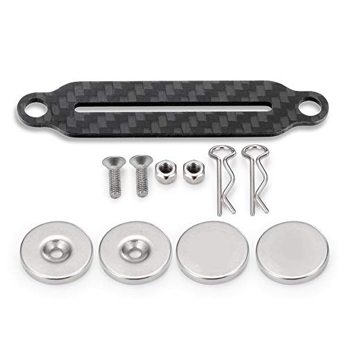 RC Car Front Shell Column Magnetic Stand Invisible Body Post Front Body Mounts Stealth CNC with Magnet for 1:10 RC Crawler Car Axial SCX10 90046 Upgrades