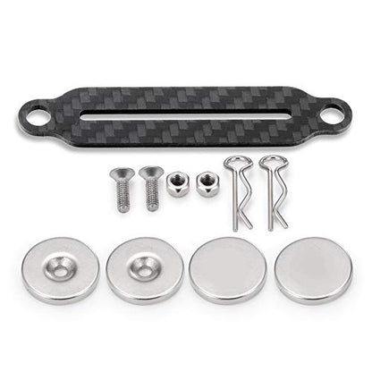 RC Car Front Shell Column Magnetic Stand Invisible Body Post Front Body Mounts Stealth CNC with Magnet for 1:10 RC Crawler Car Axial SCX10 90046 Upgrades