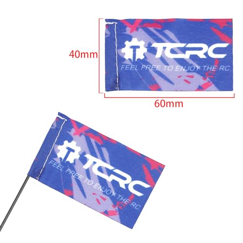 16cm Decoration Antenna with Flag for 1/24 SCX24 AX24 FCX24 1/18 TRX4M Redcat Ascent18 HPI Venture18 FCX18 RC Crawler Car Upgrades