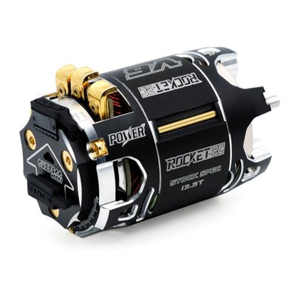 Surpass Hobby Rocket 540 V6 sensored Brushless Motor,Lower Resistance Brushless Motor for 1:10 RC Racing Car (Shaft 3.175, 13.5T kv) - size: 13.5T KV, style: 540-V6 Motor