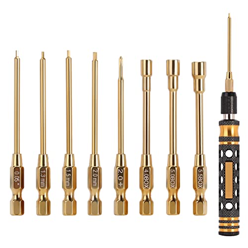 INJORA 8 in 1 RC Tool Kit Hex & Nut Screwdriver for 1/24 1/18 Mini RC Cars