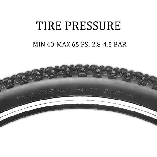 Hycline Mountain Bike Tire: 20/24/26/27.5-inch Folding Replacement High-Performance Wear-Resistant Bicycle Tires for MTB Off-Road Bike - size: 27.5x2.125 30TPI, style: Qty 1 Tire