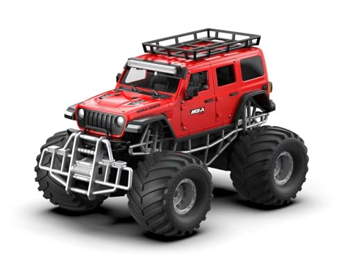 Highspeed Off-Road rc Monster Truck with Light Spray 2.4GHz Upright 360 Rotate 4WD Monster Trucks rc Cars, 20+ KM/H Monster Trucks 70min (Max) Runtime, Back to School Birthday Gift Toddler Toys 8-12 - color: Upgrade Red