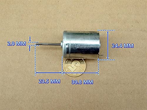 GTPBAO Power Science DIY Hobby Toy Model Motor, DC 6V 12V 10000RPM, Mini 370 Motor with Precious Metal Brush, 23mm Long Shaft 6-Pole Rotor, High Speed Large Torque Engine Projects