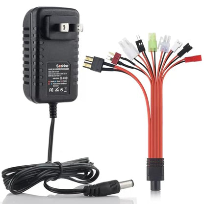 RC Battery Charger for T-raxxas Smart NiMH/NiCd Battery Charger for 4.8V 7.2V 8.4V 9.6V Battery Compatible 2.4V-12V NiMH/NiCD Pack - size: NiMH/NiCd Battery Charger