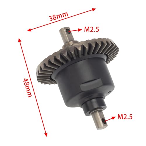 Metal Front and Rear Differential 5381 6882 5379 for Trxs Slash 4x4 VXL Stampede Rustler Remo HQ727 1/10 RC Car Upgrade Parts - color: 1pcs