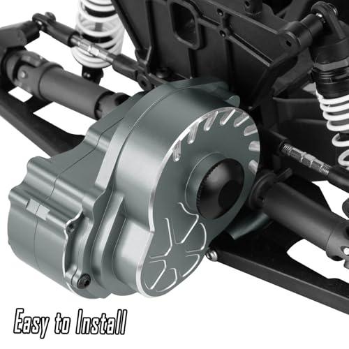 RC Upgrades Part for 1/10 Slash/Rustler/Stampede/Bandit 2WD (VXL) Drag Slash/Bigfoot,Transmission Gearbox & 48P Gear & Slipper Clutch Kit Pressure Plate & Complete Differential,Titanium - color: Titanium - (Upgrades Gearbox)