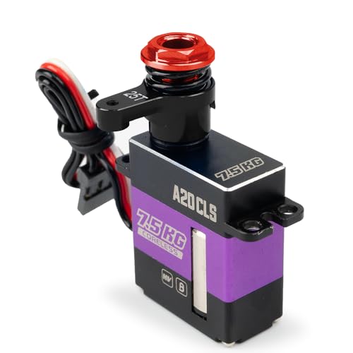 25T Bellcrank Arm Servo Saver for LOSI 1/18 Mini LMT 4WD 1:18th Scale Crawler Car Upgrade Parts (Red) - color: Red