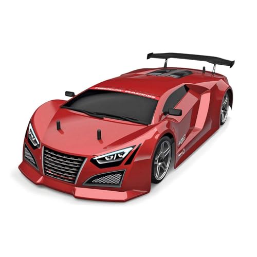 Redcat Racing Lightning EPX RC Drift Car 1/10 Scale 4WD with 2.4GHz Radio, 19T Brushed Motor, Tunable Suspension, Remote Control Car with Battery and Charger - Metallic Red