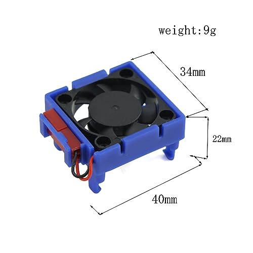VXL-3s ESC Cooling Fan 3340 for Slash Stampede Rustler Drag Slash Bandit VXL Upgrade Parts (Dark Blue)