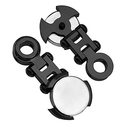 ShareGoo 4Pack Metal Magnetic Stealth Invisible Body Post Mount Upgrade Parts Compatible with Axial SCX10 HSP Redcat D90 1/10 RC Crawler Drift Car Truck (Black) - color: Black