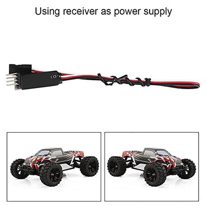 Pilipane 3 Channel Light Control System and Remote Control Car Light Switch, RC Car LED Lamp Control Panel, Boost Regulator for RC Lights