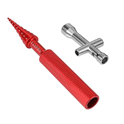 RC Bearing Removal Tool Cross Wrench 2MM-14MM for RC Car Skateboard(Red) | Ball Bearing Driver Install Remove Tool Mini Cross Tool Aluminum Alloy, Aesthetically Pleasing and Compatible - color: Red
