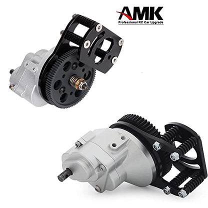Metal D90 Single Speed Transmission Gearbox with Clockable Motor for 1/10 RC Crawler RC4WD Gelande II FJ40 G2 D110 DefenderTF2 (Single Speed Transmission) - color: Single Speed Transmission