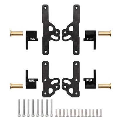 RC Cars Crawler Parts Compatible with SCX24 CNC Aluminum Shock for Flex Blades 1/24 RC Crawler Upgrade Parts Accessories