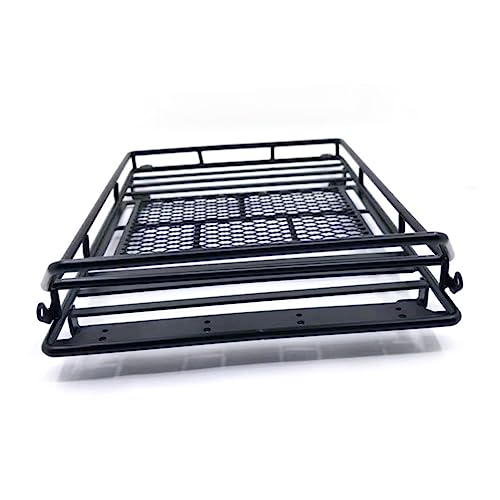 Alasum Car Roof Luggage Carrier Rack with Led Light Bar Storage Shelf for Rc Crawler Lightweight and Cargo Bracket for Outdoor Adventures