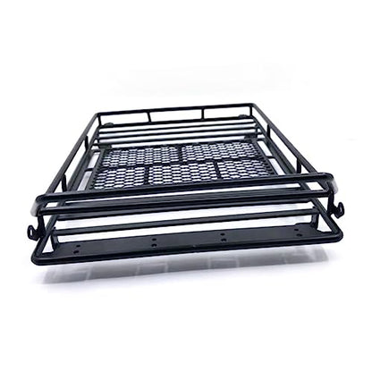Alasum Car Roof Luggage Carrier Rack with Led Light Bar Storage Shelf for Rc Crawler Lightweight and Cargo Bracket for Outdoor Adventures