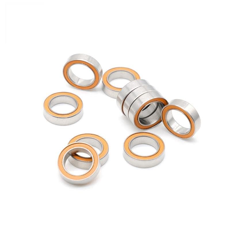 1Pcs S6700 2RS CB ABEC7 10X15X4mm ABEC-7 Stainless Steel Hybrid Si3n4 Ceramic Bearing 6700 RS Without Grease Fast Turning