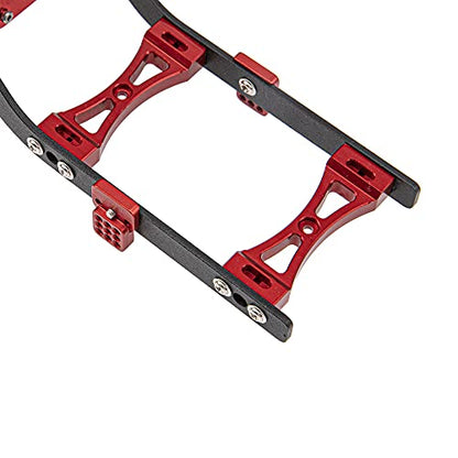 ShareGoo Metal Body Chassis Frame Car Shell Suspension Bracket with 370 Motor kit Compatible with MN Model D90 D91 MN45 MN99 MN99S 1/12 RC Car (Red) - color: Red