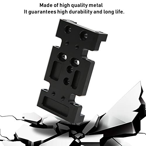Metal Bottom Plate for HSP94180 to D90 1:10 RC Crawler, RC Gearbox Mount Baseboard Compatible with D90 SCX10 Transfer Case, Durable Aluminum Lower Chassis Part for Off - Road Climb