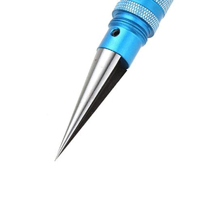 ShareGoo Universal 0-14mm RC Reamer Hole Puncher with Sleeve & Curved Scissors Tool Drills Set for RC Body Shell RC Car Truck Tank Drone (Blue)