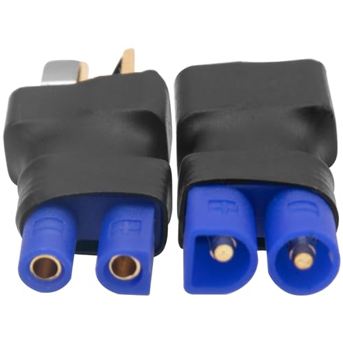 2Pairs Vgoohobby EC2 to T Plug Adapter Connector Female Male Plugs Adaptor for RC FPV Drone Car Boat Lipo NiMH Battery Charger ESC