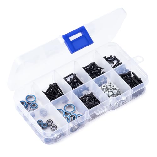 RC Screw Kit Screws Sealed Bearing Kits Set with Storage Case | Upgrade Parts, For Redcat 1/18 Ascent-18, Rock Crawler Car