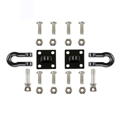 Metal RC Trailer Hitch Chain Tow Hook Rope Shackles for RC 1/10 Crawler TRX4 Axial SCX10 90046 Wraith 90081 Tamiya D90 TF2 CC01 Truck RC Decor Parts