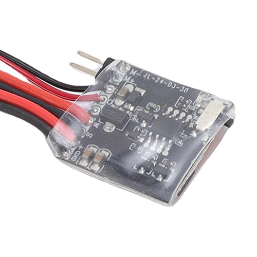 Sorandy Mini Brushed ESC, 30A Speed Regulator, Brake Compatible Motor Controller for N20, N030, N050 Motors, Ideal for 1/16, 1/18, /24 RC Cars