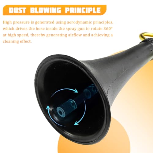 Car Detailing Air Gun, High Pressure Vehicle Air Blower Dryer Detailing Tool Kit, Automotive Interior Cleaning Gun for Quick Blowing Out Dust, Dirt, Universal for Vehicles