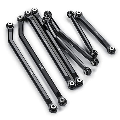 Higher Extra Clearance RC Links Linkage Set for 1/24th Axial SCX24 Gladiator AXI00005 RC Crawler Car Upgrades Parts (Black) - color: Black