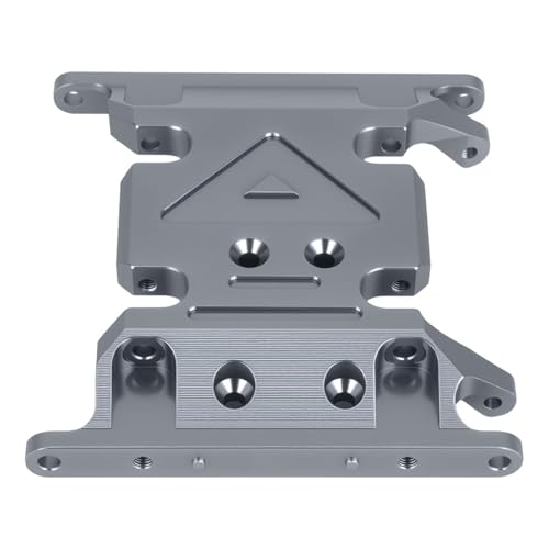 Aluminum Center Transmission Skid Plate Mount for Axial SCX10 II 90046 90047 1/10 RC Crawler Upgrades Parts (Titanium) - color: Titanium