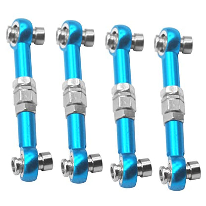 4Pcs ShareGoo RC Aluminum Linkages Steering Servo Rod Turnbuckle 102017 Compatible with Himoto RedCat Racing 1/10 On-Road RC Car