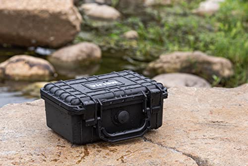MEIJIA Portable All Weather IP67 Waterproof Protective Case, Hard Case,Camera Case With Customizable Foam,Fit Use of Drones, Cameras,Equipments (Black, 8.12x6.56x3.56inches) - color: Black, size: 8.12 x 6.56 x 3.56 inches