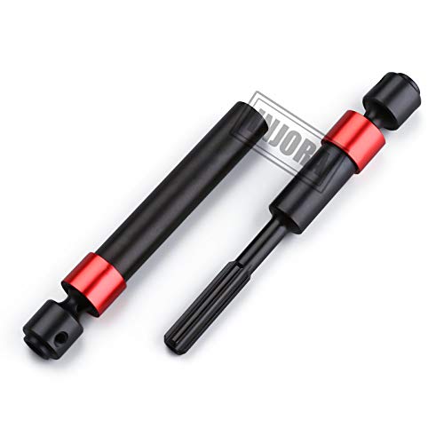 INJORA 2PCS Metal CVD Drive Shaft for 1/10 RC Car Crawler 312MM Wheelbase TRX-4 - size: For 312mm