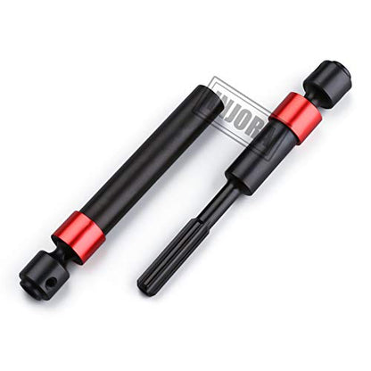 INJORA 2PCS Metal CVD Drive Shaft for 1/10 RC Car Crawler 312MM Wheelbase TRX-4 - size: For 312mm
