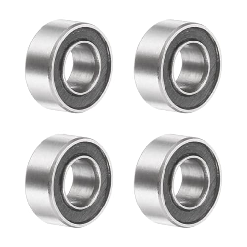 uxcell 4Pcs SMR63-2RS Deep Groove Ball Bearings, 3x6x2.5mm 440C Stainless Steel Double Shielded Bearings, ABEC 5 - size: 3x6x2.5mm