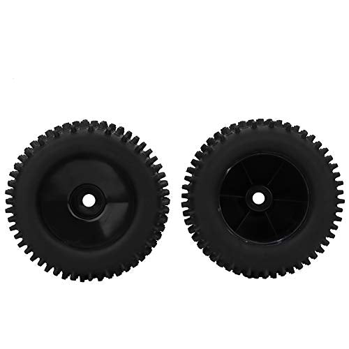 155mm Rubber Tire 82mm Hub Wheel Upgrade Kit, RC Rubber Tire for 1/8 Truck, High - Grip Tread with Nylon Hub and Plastic Rim, Dampening Off - Road Vibration