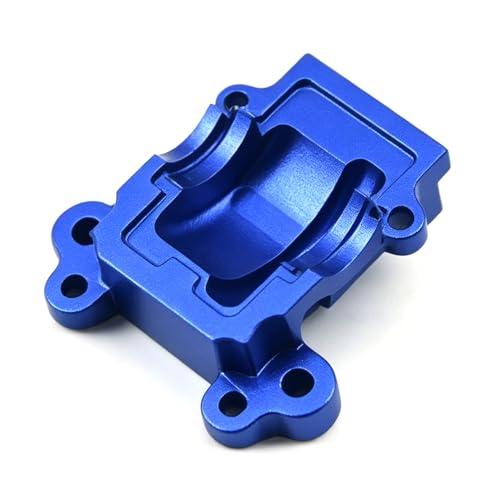 Aluminum Upgrade Parts Set for ARRMA 1/16 Mini Kraton 3S, Front/Rear Upper/Lower Arm, Gearbox Cover, Wing, Steering Link (Blue Front Gearbox Cover) - color: Blue Front Gearbox Cover