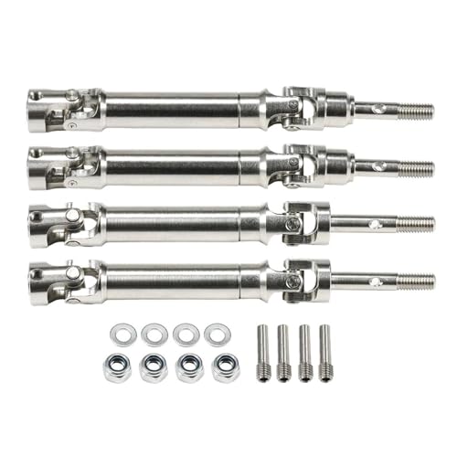 Front Rear Drive Shaft Compatible with Slash for Rustler for Stampede 1/10 RC Truck Upgrade Parts Front Rear Steel Drive Shaft Universal Joint Driveshaft