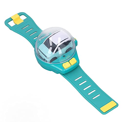 SIXRUN Mini Remote Control Car Watch Toy, USB Rechargeable, 30m Range, Silicone Strap, Green, for Boys and Girls Ages 3+ - color: Green