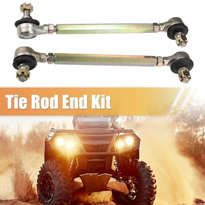 ACROPIX 15cm 5.91" Steering Tie Rod End Tie Rod Link Fit for 50cc 70cc 90cc 110cc 125cc 150cc ATV Quad Four Wheeler with Ball Joint Accessories - Pack of 2 - size: 150mm