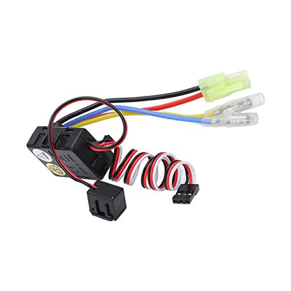 RC 25A Brushed ESC, Waterproof Integrated Design with Multiple Protection Functions and Durable Material, for 1/18 1/24 RC Car Electric RVs Truck Climbing Car Tank