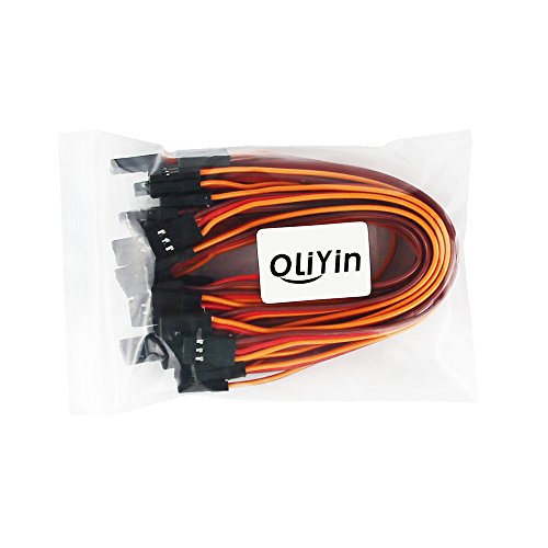20pcs 5.90inch 22awg 60 Cores Male to Male Lead Plug Servo Extension Wire Cable Line for RC Model Aircraft Stranded Futaba JR