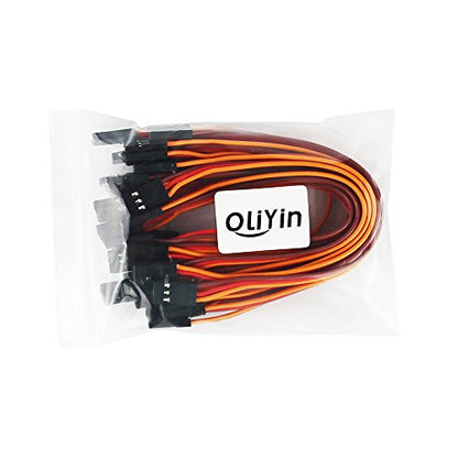 20pcs 5.90inch 22awg 60 Cores Male to Male Lead Plug Servo Extension Wire Cable Line for RC Model Aircraft Stranded Futaba JR